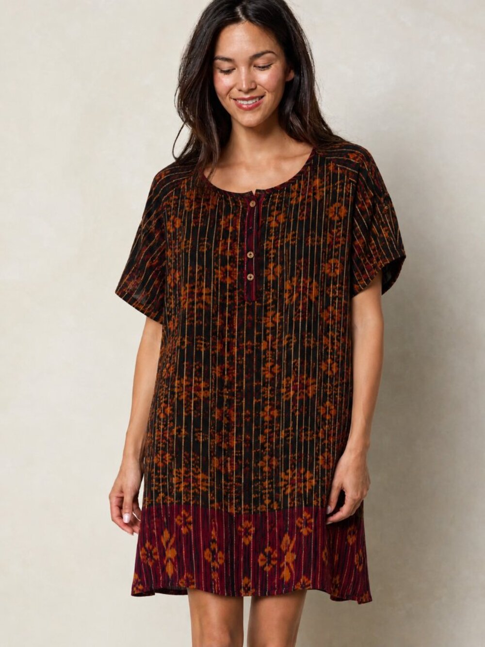 Tienda Ho Indonesian Handcrafted Cotton Boho Artisan Top | One Size